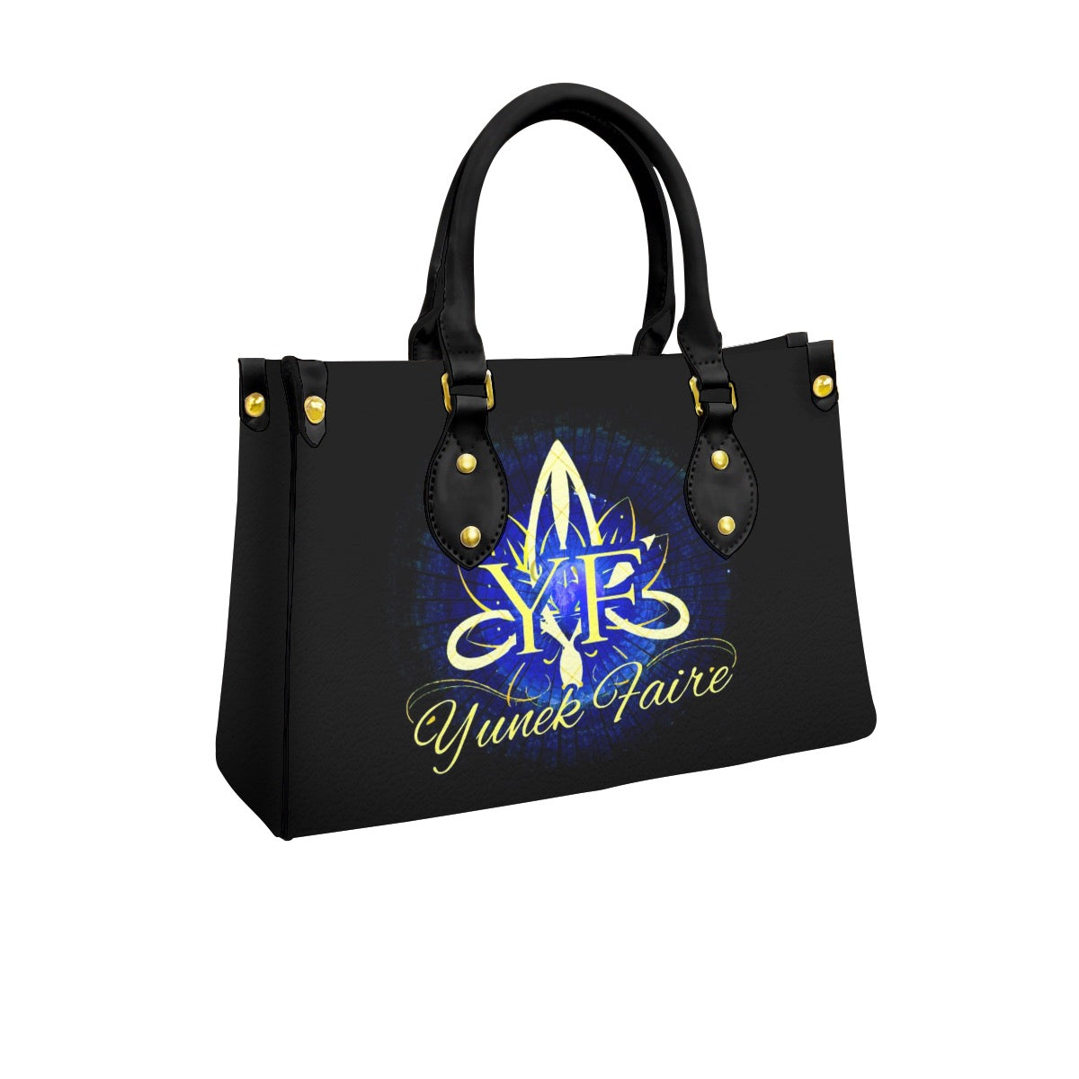 Women's Tote Bag With Black Handle