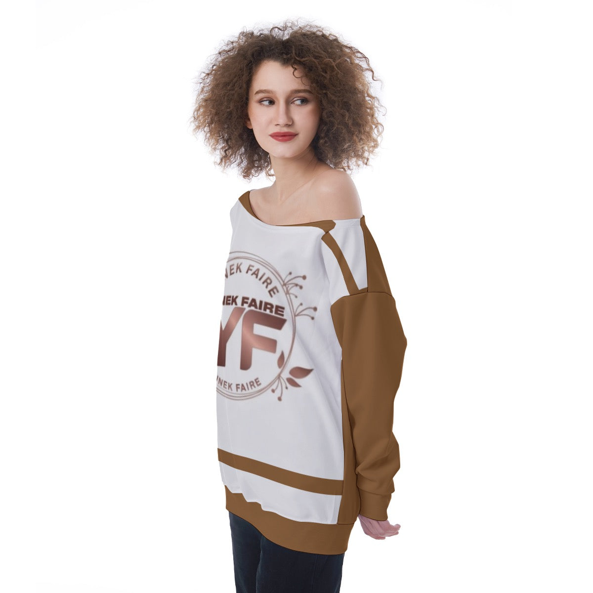Women's Off-Shoulder Sweatshirt