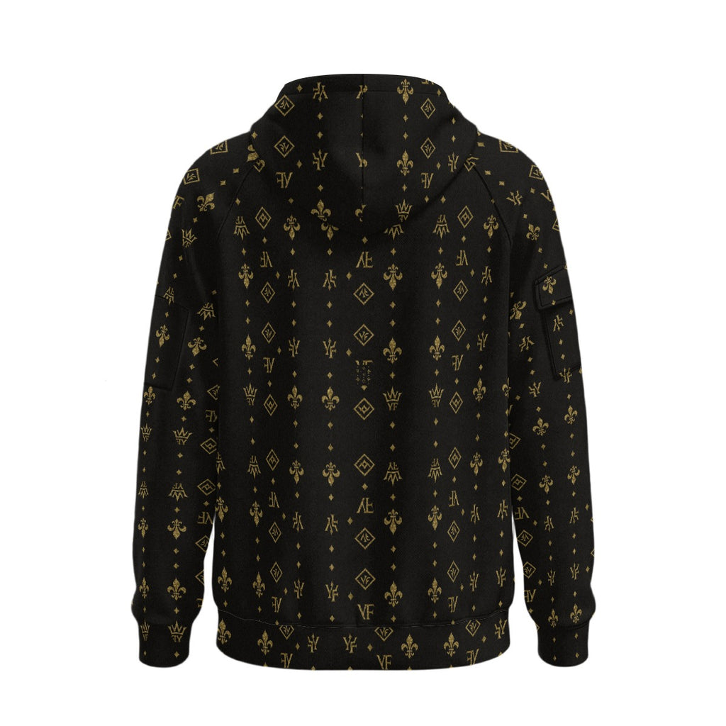 Men’s Fleece Half-Zip Hoodie With Arm Pockets