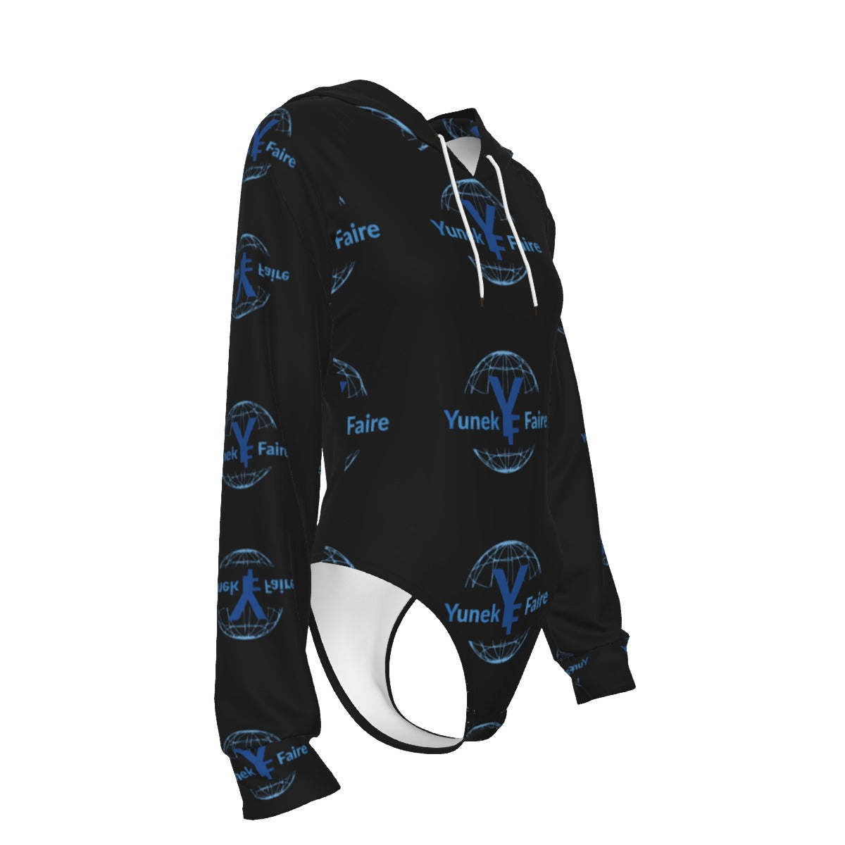 Women's Raglan Sleeve Hooded Bodysuit