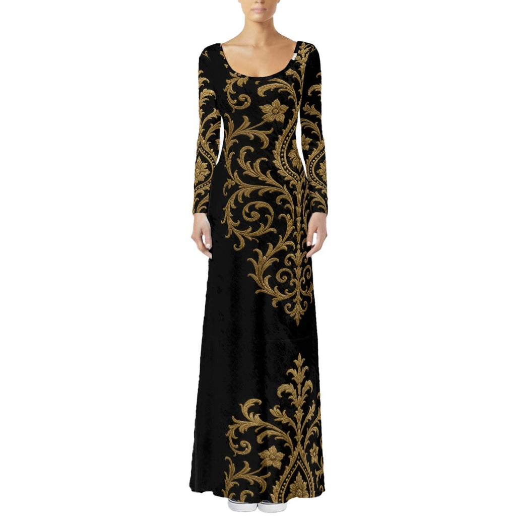 Women's Velvet Shine Maxi Dress