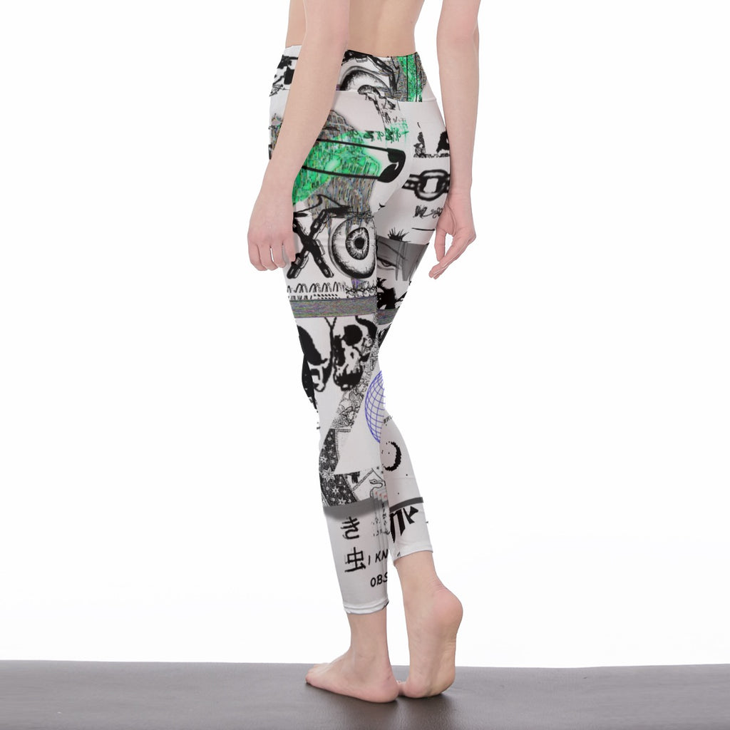 Women's High Waist Leggings | Side Stitch Closure
