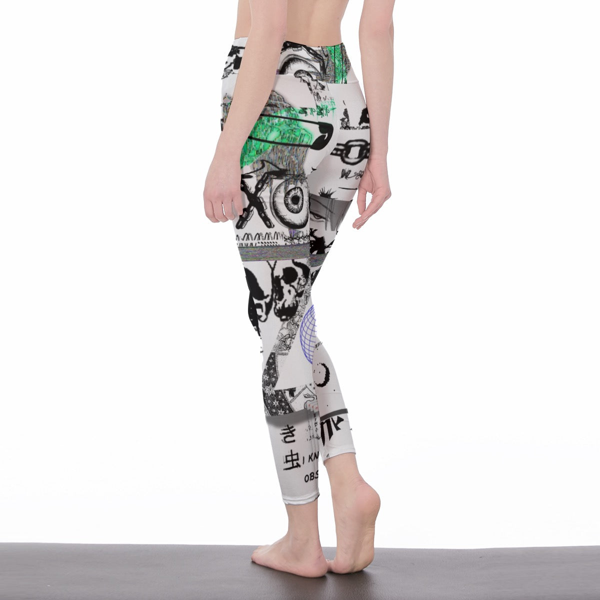 Women's High Waist Leggings | Side Stitch Closure