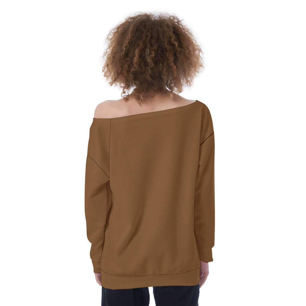 Women's Off-Shoulder Sweatshirt