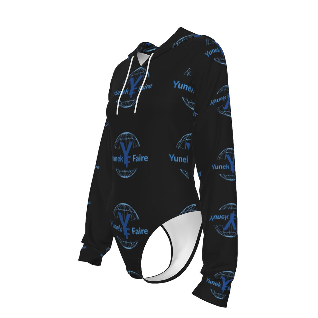Women's Raglan Sleeve Hooded Bodysuit